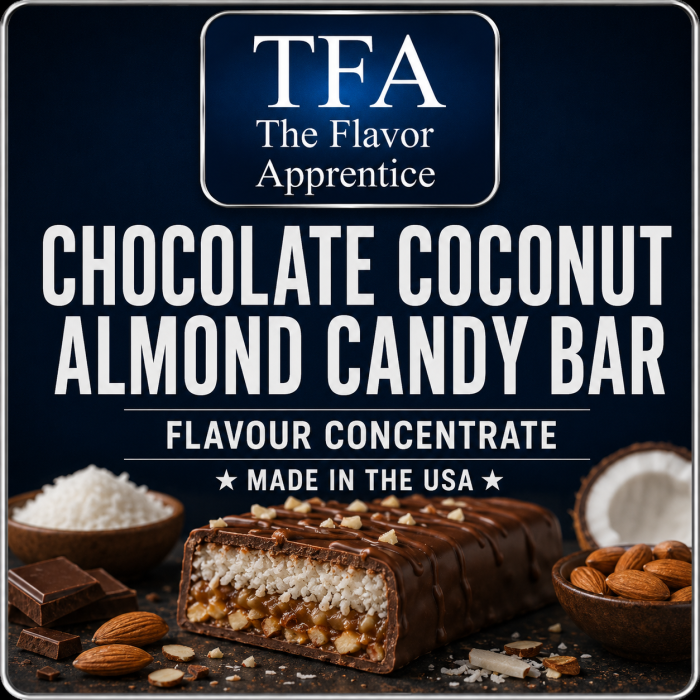 The Flavor Apprentice Chocolate Coconut Almond Candy Bar